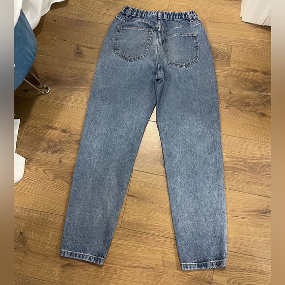 Harlow Denim Jeans Elastic Waist Straight Lrg Medium Wash Women’s 26 - Picture 3 of 9